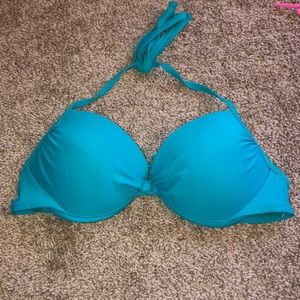 Blue bathing suit top